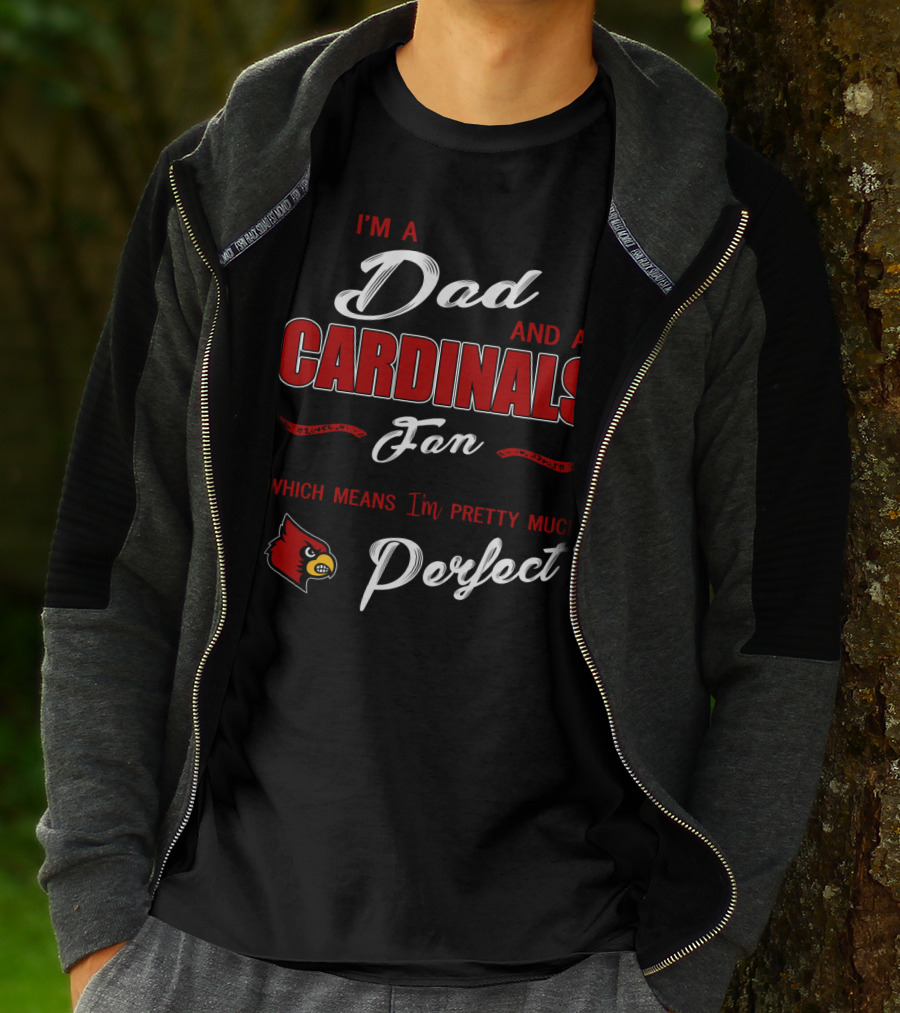 I'm A Dad And A Cardinals Fan Which Means I'm Pretty Much Perfect T-Shirt