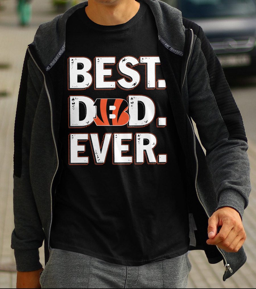 Best Dad Ever Cincinnati Bengals T-Shirt