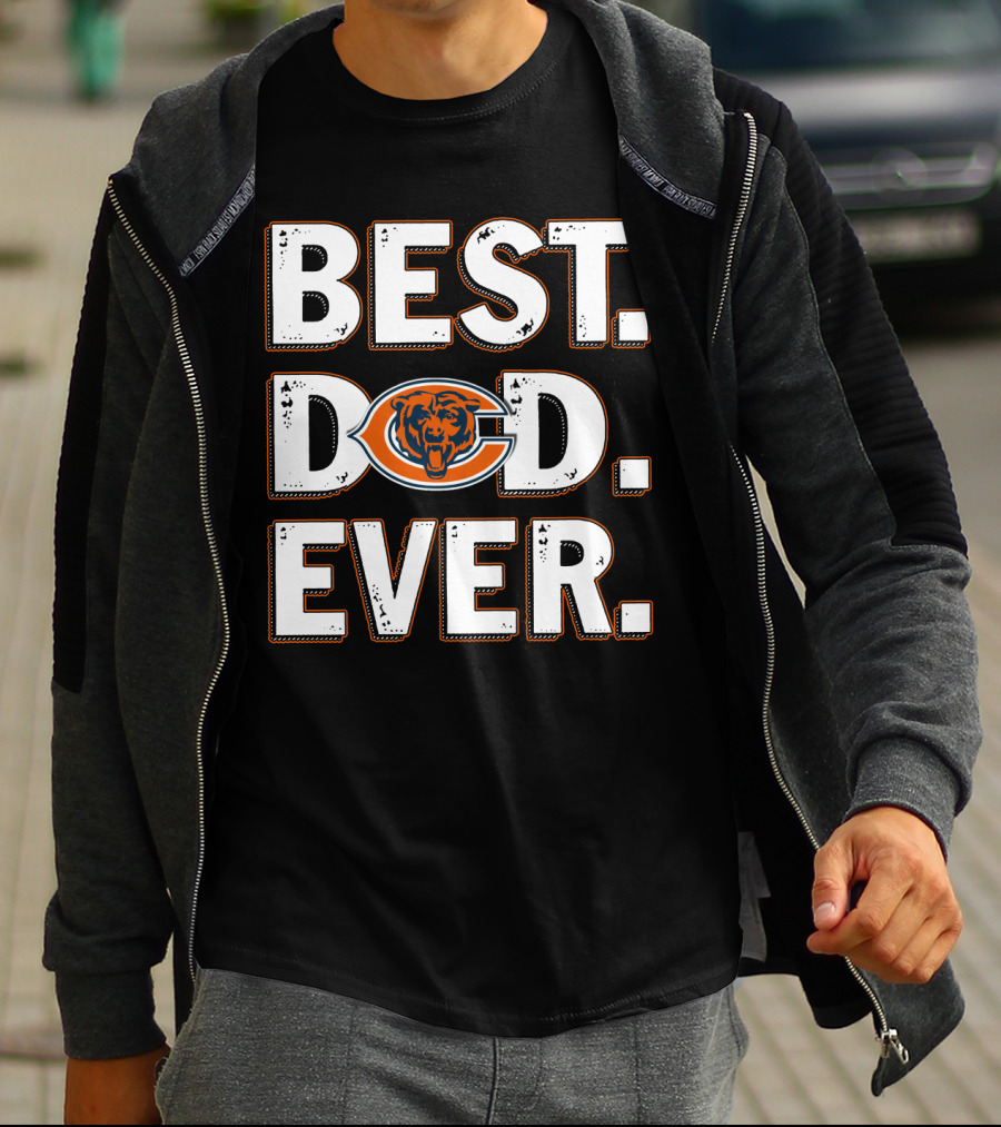 Best Dad Ever Chicago Bears T-Shirt