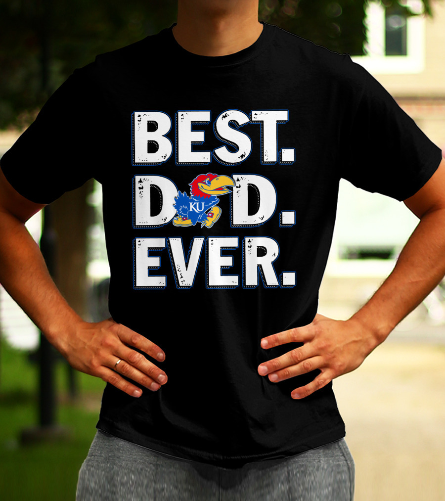 Best Dad Ever Ku Jayhawks T-Shirt
