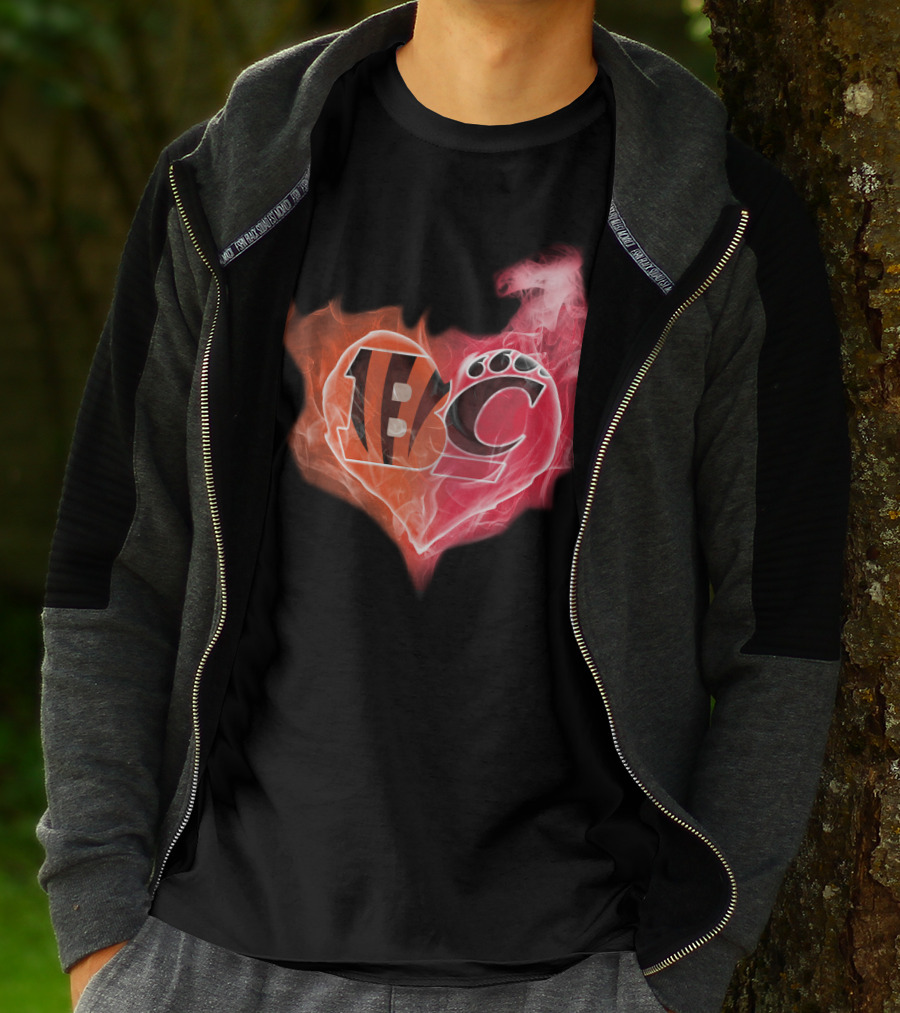 Bengals Bearcat Heart T-Shirt