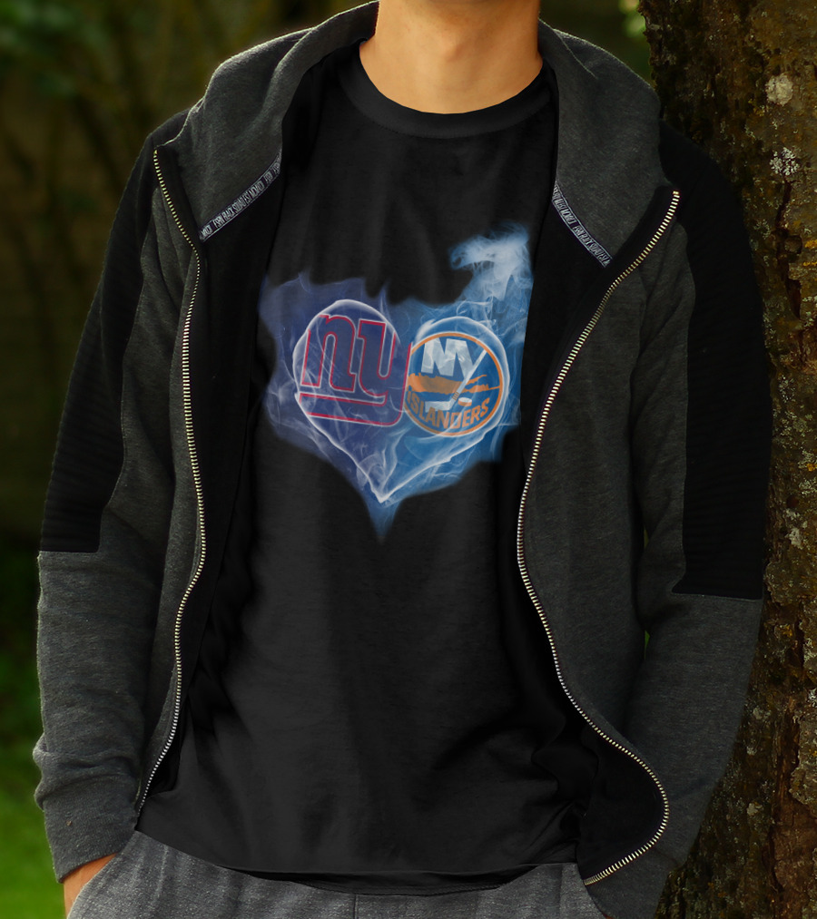 Ny Giants Ny Islanders Heart T-Shirt
