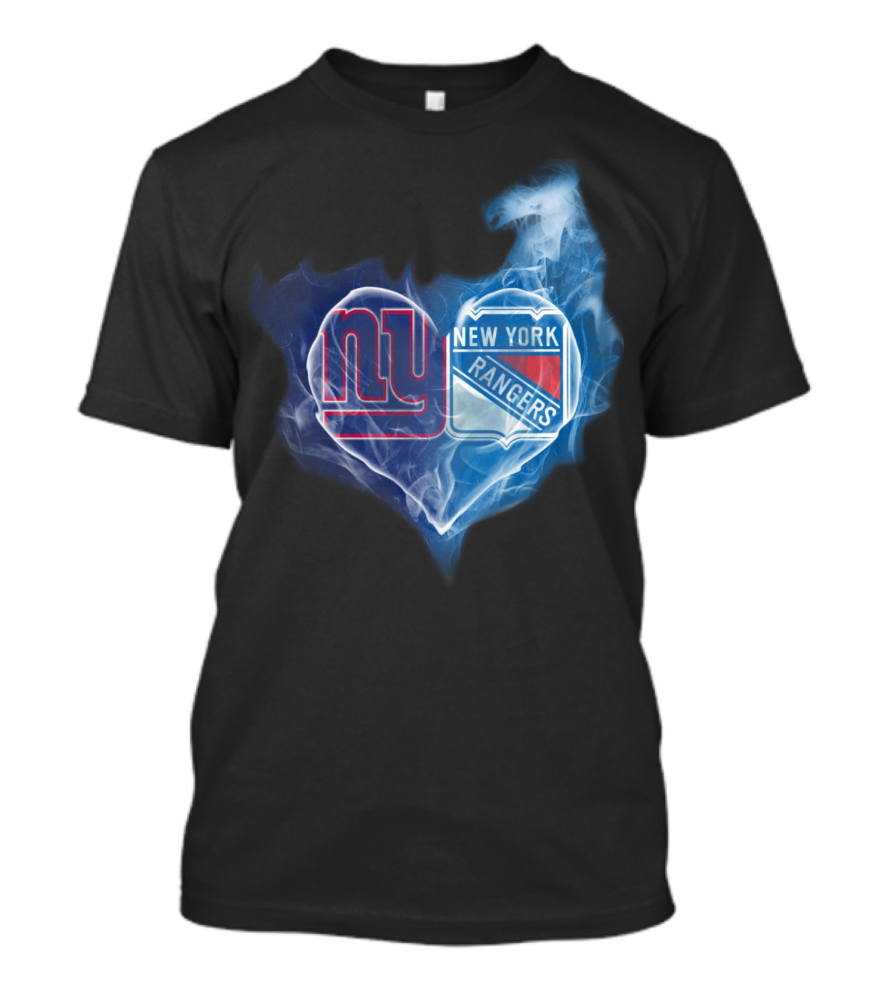 Giants Rangers New York Heart Smoke T-Shirt