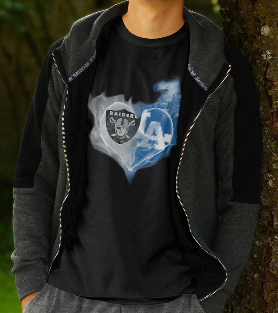 Raiders La Heart Smoke Fusion T-Shirt