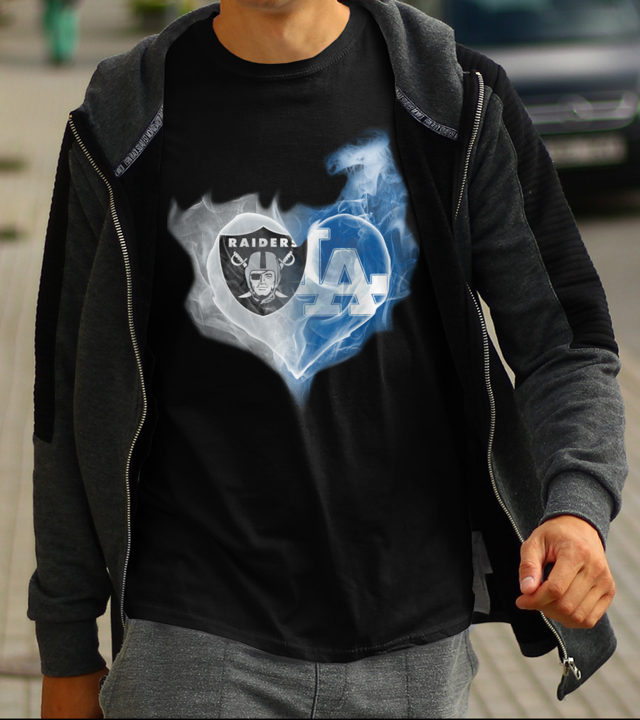 Raiders La Heart Smoke Fusion T-Shirt