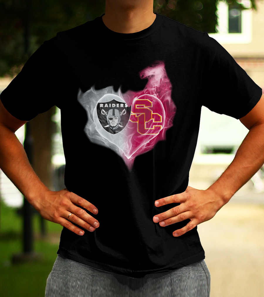 Raiders Sc Heart Fusion T-Shirt