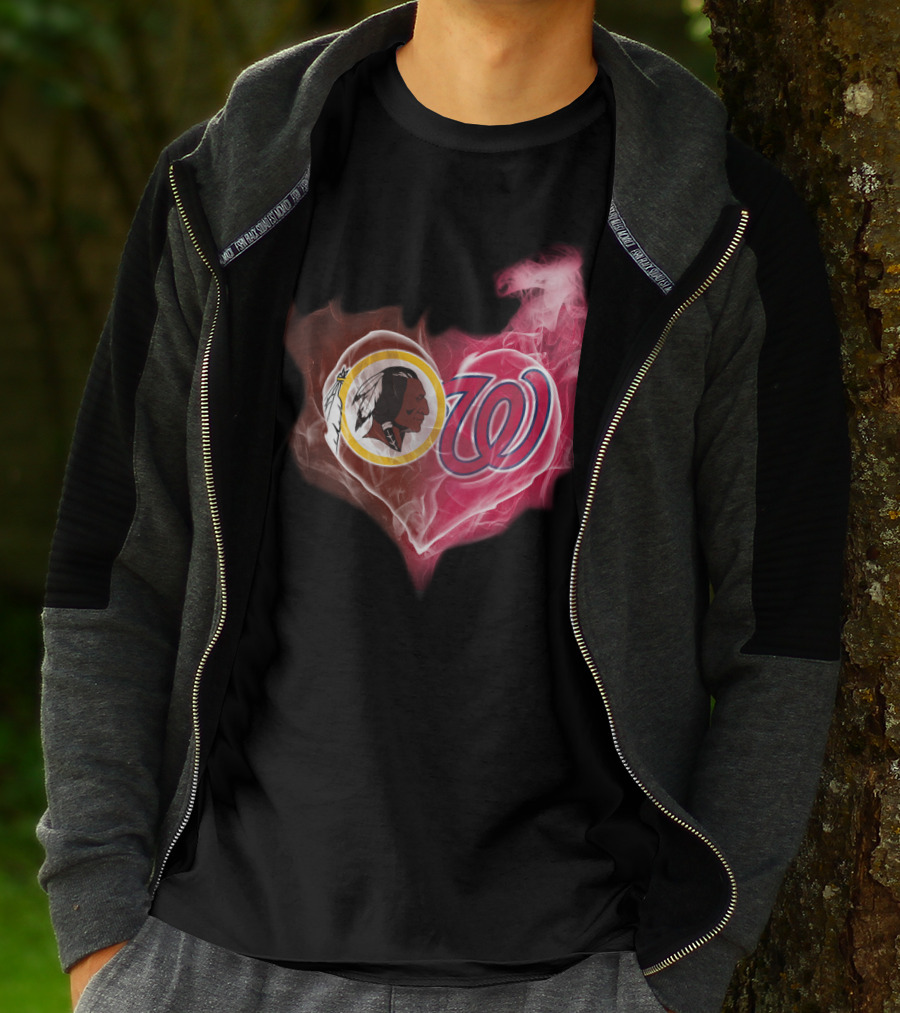 Washington Redskins Nationals Heart Fusion T-Shirt