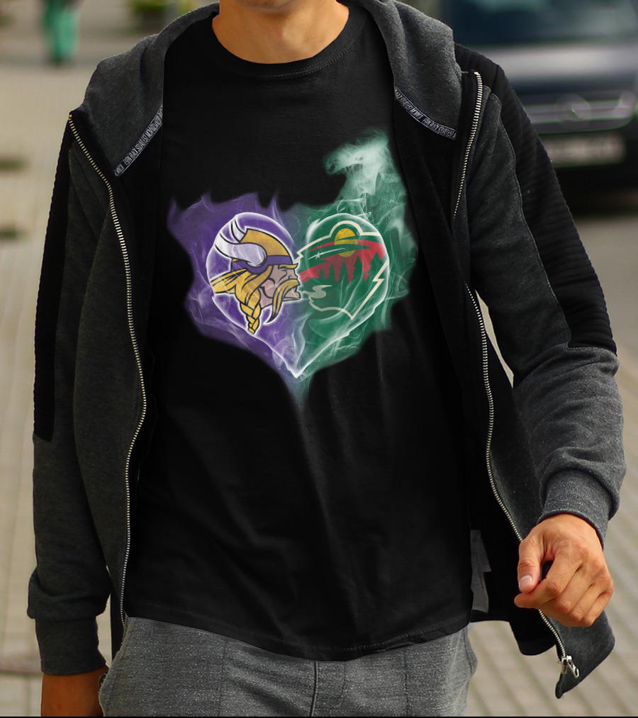 Minnesota Vikings Wild Heart T-Shirt