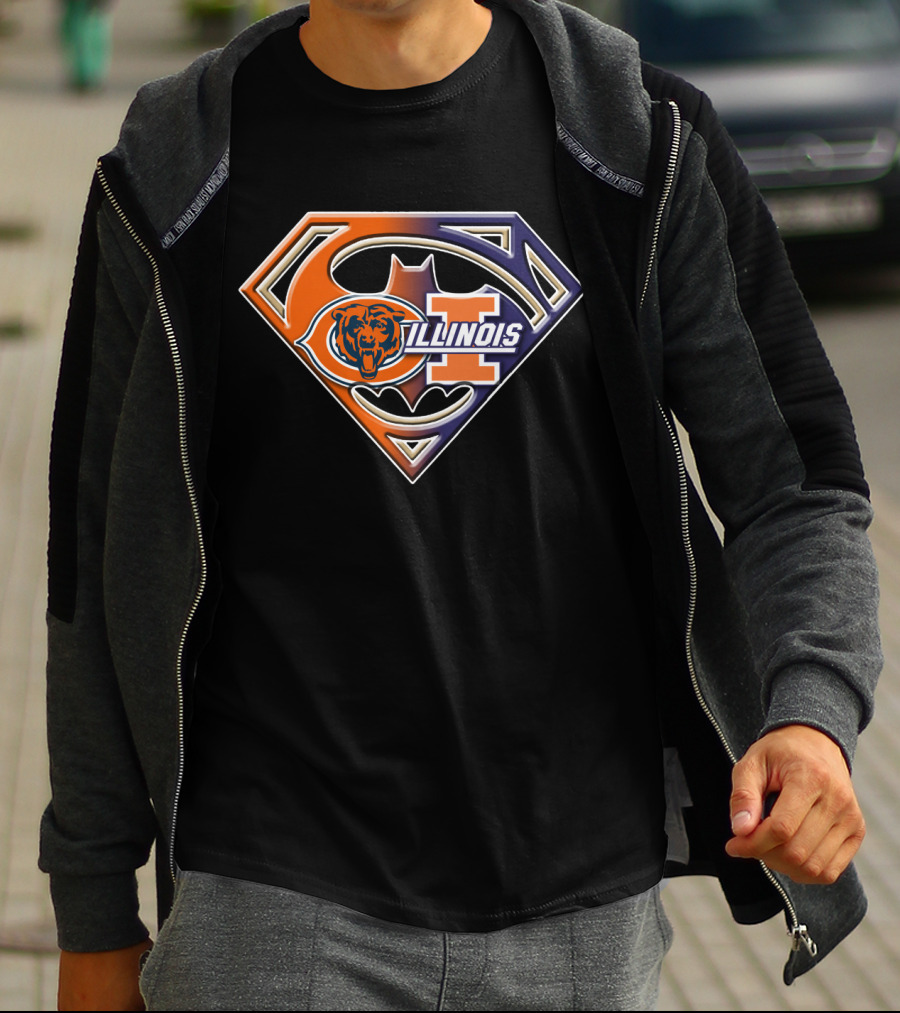 Chicago Bears Illinois Superman T-Shirt