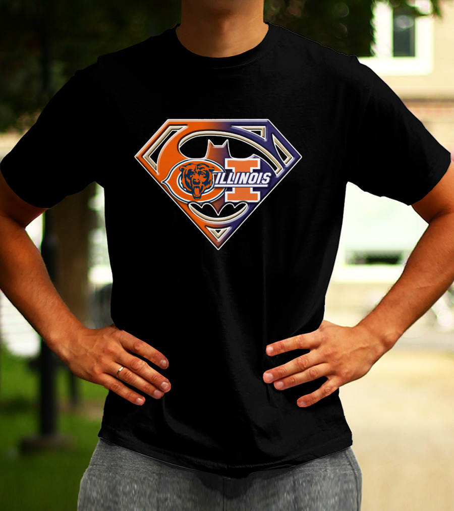 Chicago Bears Illinois Superman T-Shirt