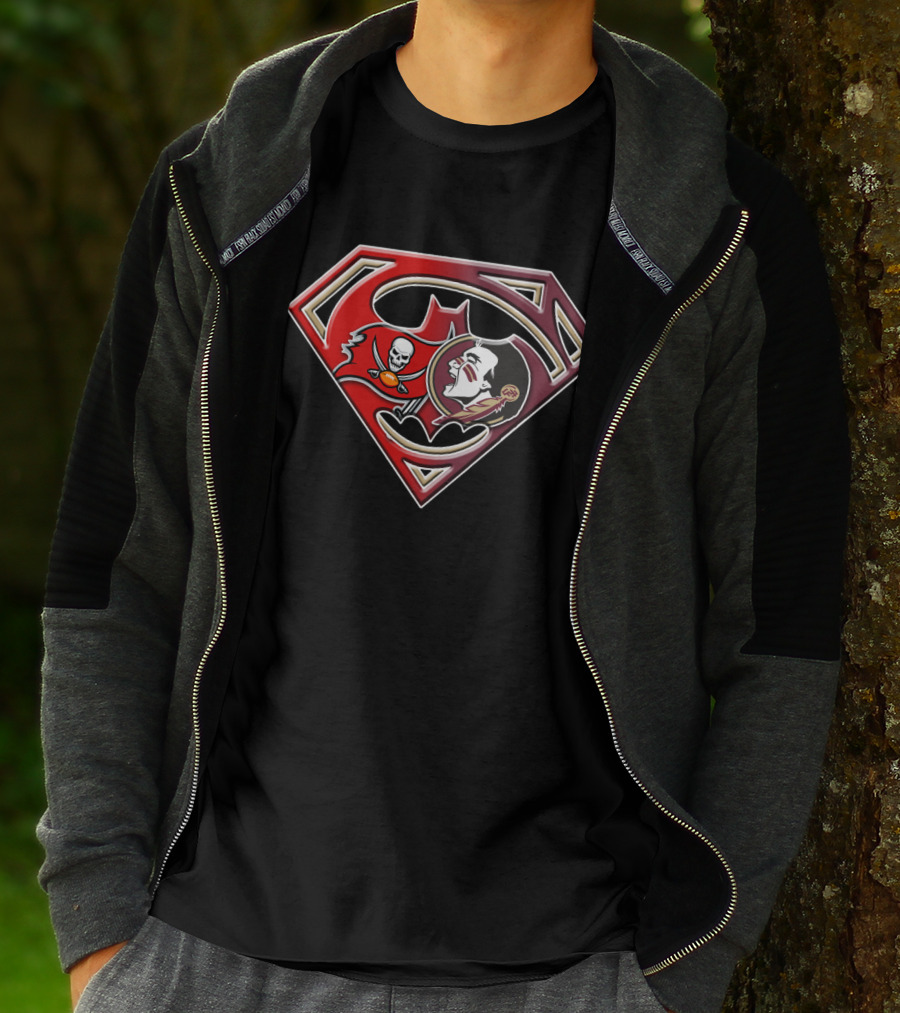 Superman Bat Emblem Joker Pirate Skull T-Shirt