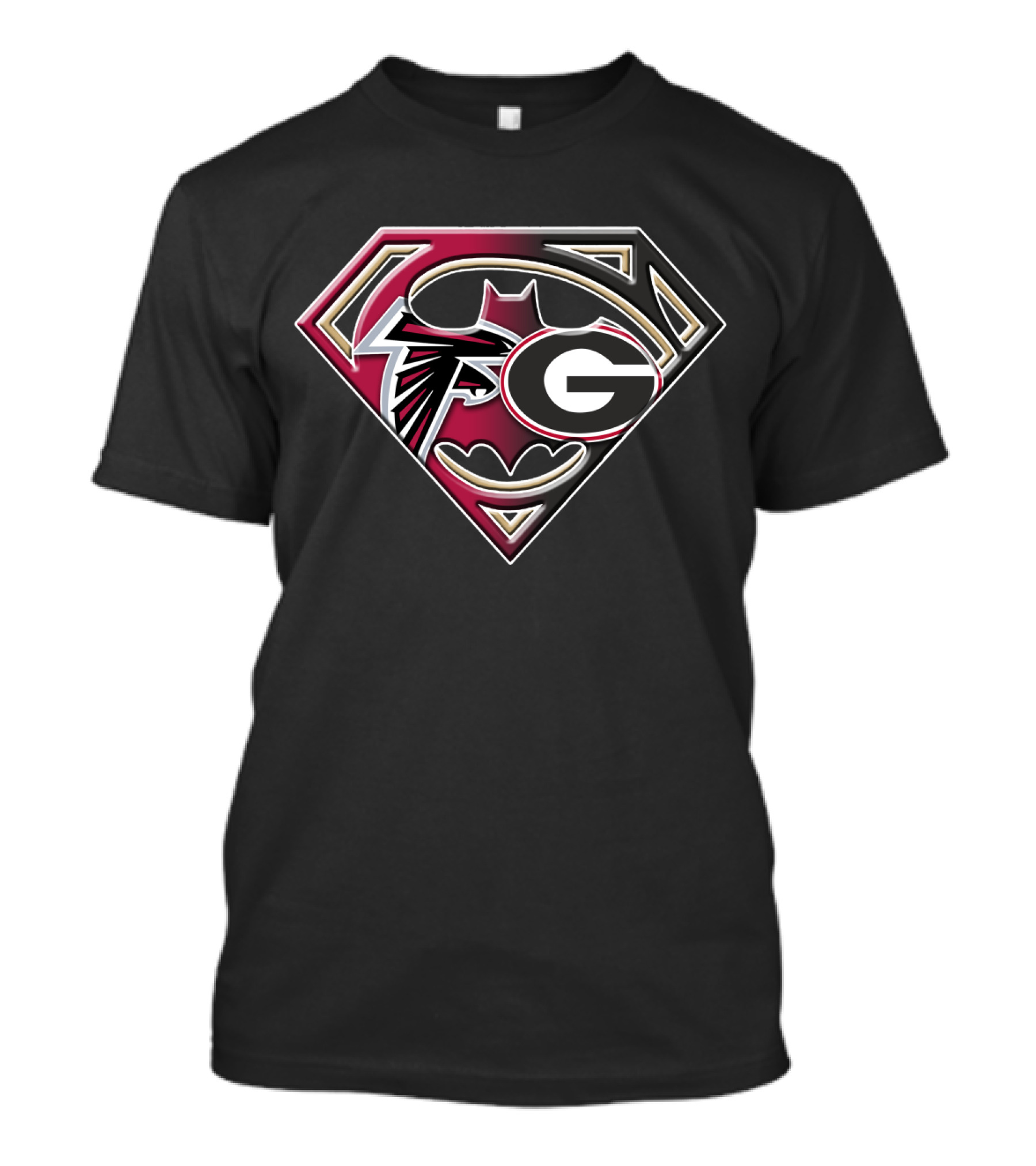 Falcons Georgia Superman Logo Mashup T-Shirt