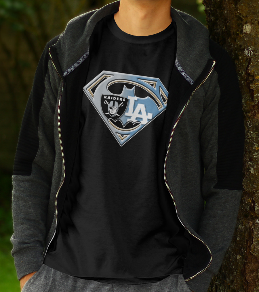 Superhero Raiders La Batman Logo Fusion Bat 095 T-Shirt