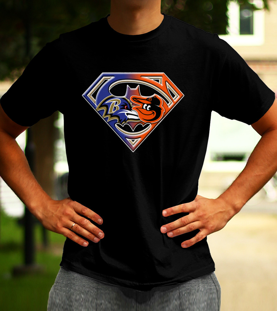 Ravens Orioles Superhero T-Shirt