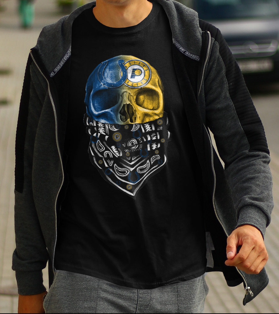 Colts Police Skull Bandana T-Shirt