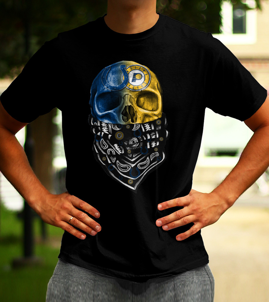 Colts Police Skull Bandana T-Shirt