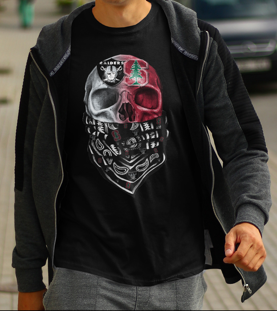 Raiders Stanford Skull Bandana T-Shirt