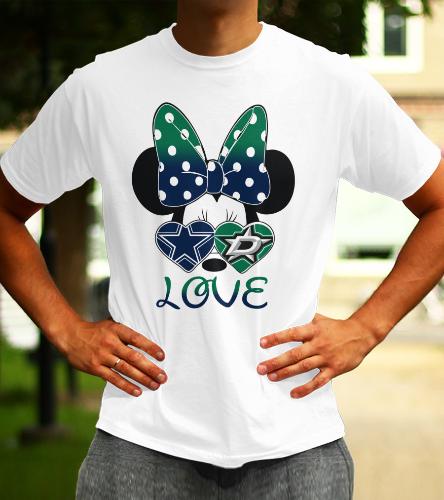 Minnie Mouse Cowboys Stars Love T-Shirt