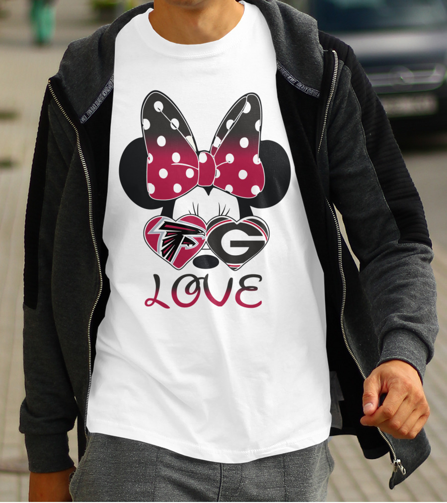 Falcons Bulldogs Minnie Love T-Shirt
