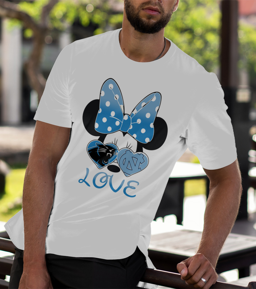 Minnie Carolina Panthers Unc Love T-Shirt