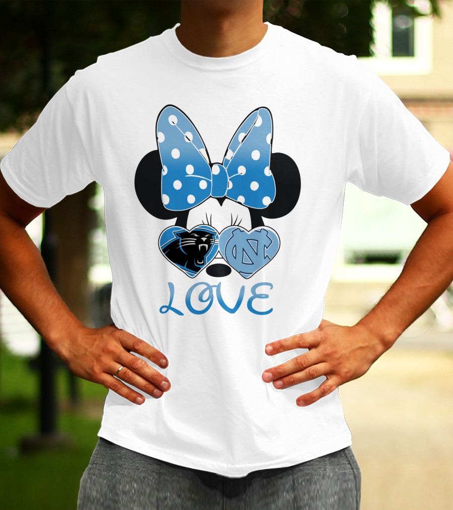 Minnie Carolina Panthers Unc Love T-Shirt