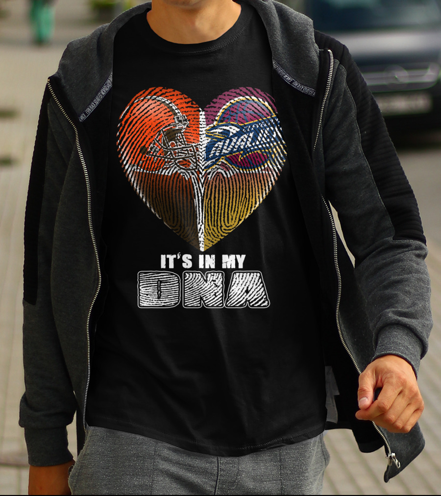 Cleveland Browns And Cavaliers It's In My Dna T-Shirt