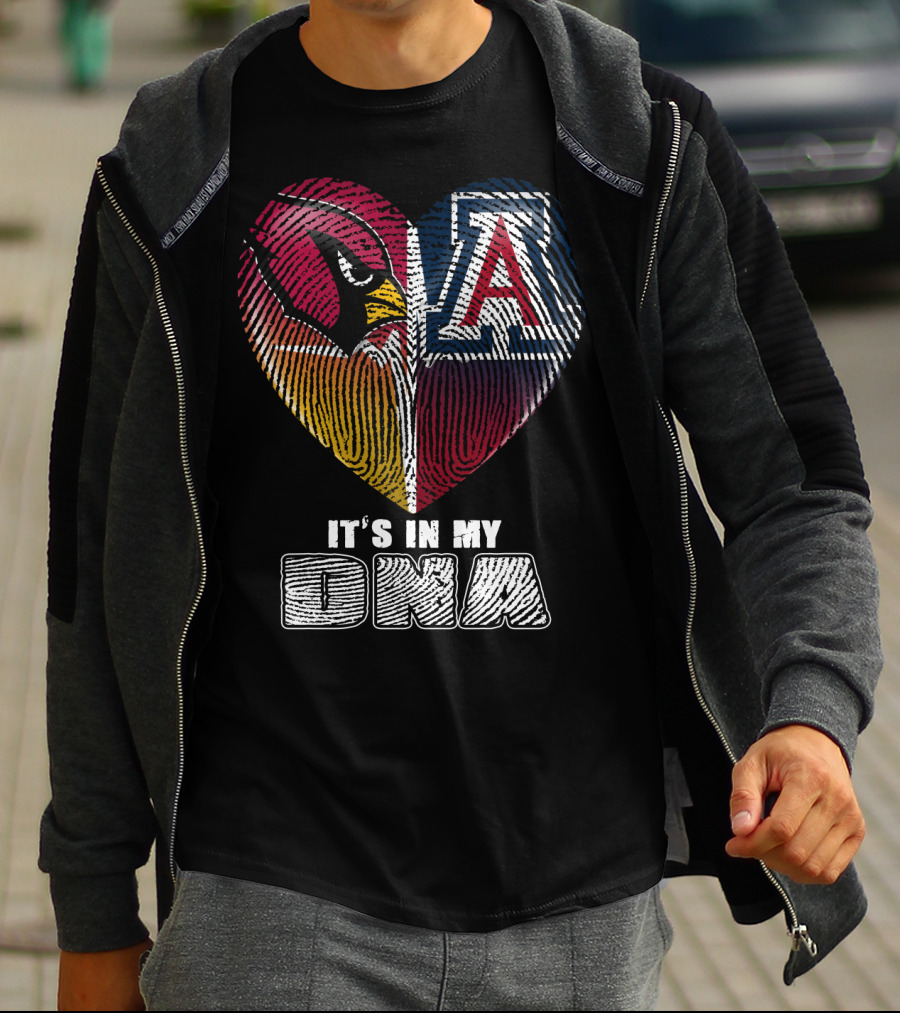 Arizona Cardinals And Wildcats It's In My Dna 031 T-Shirt