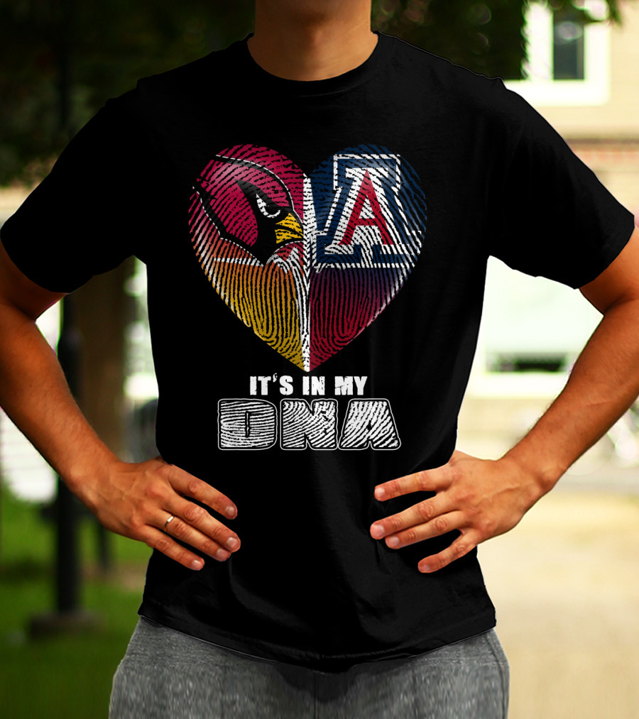 Arizona Cardinals And Wildcats It's In My Dna 031 T-Shirt