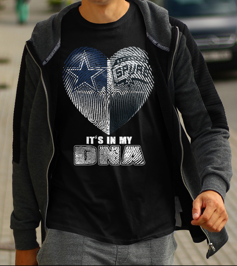 Dallas Cowboys San Antonio Spurs It's In My Dna T-Shirt