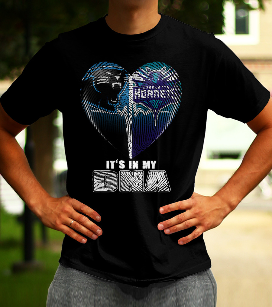 Carolina Panthers Charlotte Hornets It's In My Dna T-Shirt