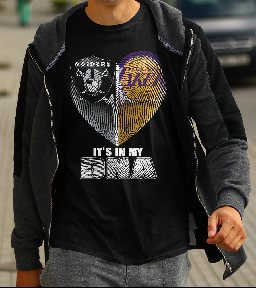It's In My Dna Raiders Los Angeles Lakers T-Shirt