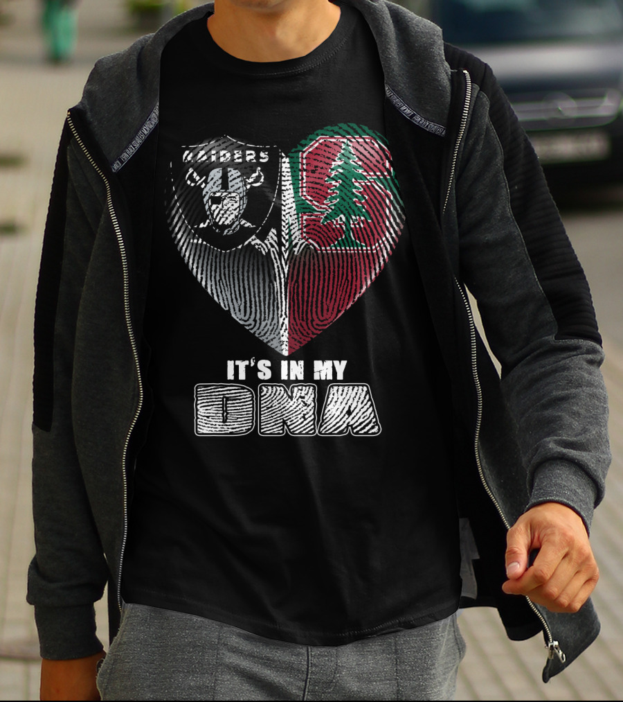 Raiders Stanford Heart It's In My Dna T-Shirt
