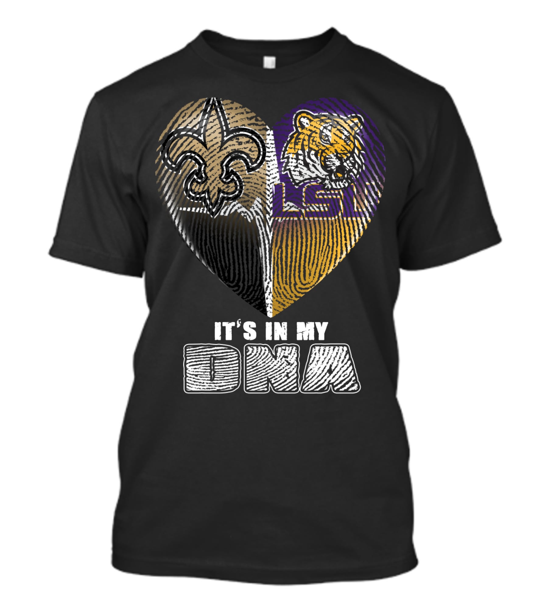 It's In My Dna New Orleans Saints Lsu Tigers T-Shirt