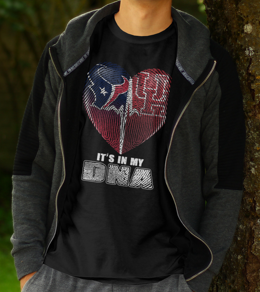 Houston Texans Uh Heart It's In My Dna T-Shirt