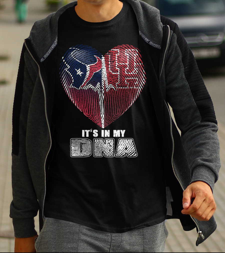 Houston Texans Uh Heart It's In My Dna T-Shirt