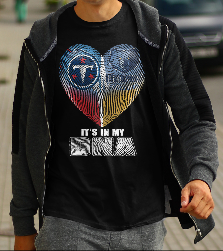 It's In My Dna Tennessee Titans Memphis Grizzlies T-Shirt