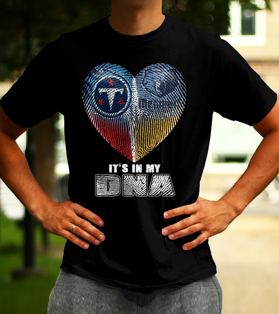 It's In My Dna Tennessee Titans Memphis Grizzlies T-Shirt