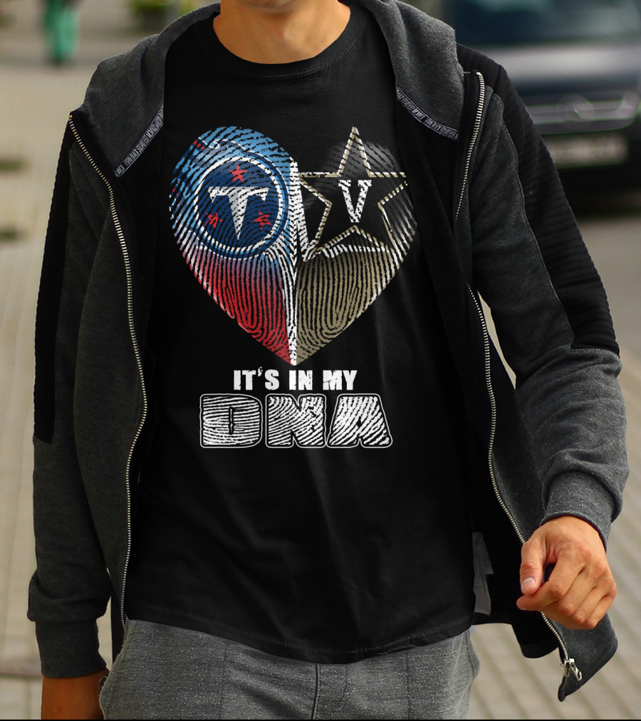 It's In My Dna Tennessee Titans Vanderbilt Commodores T-Shirt