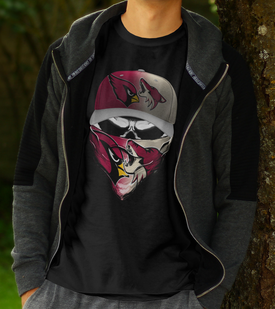 Arizona Cardinals And Wyoming Coyotes Skum 028 T-Shirt