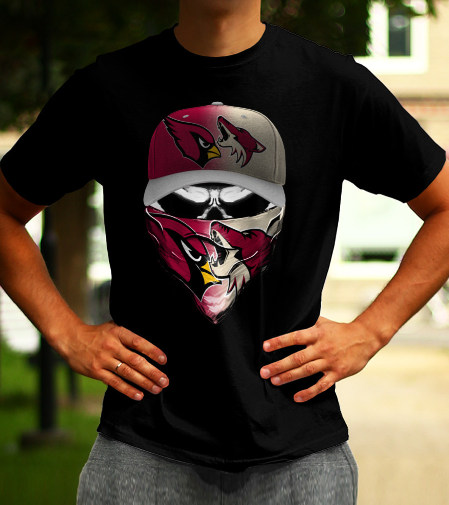 Arizona Cardinals And Wyoming Coyotes Skum 028 T-Shirt
