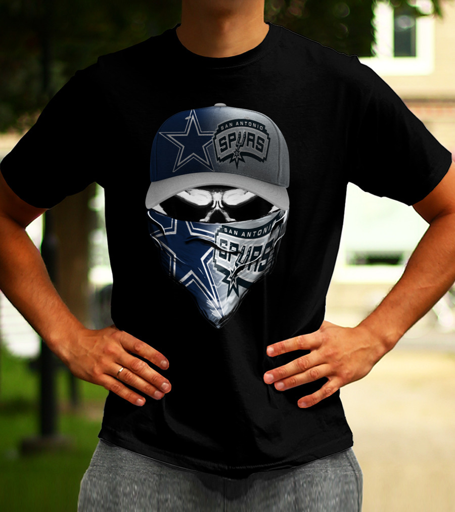 San Antonio Spurs Dallas Cowboys Skum 048 T-Shirt
