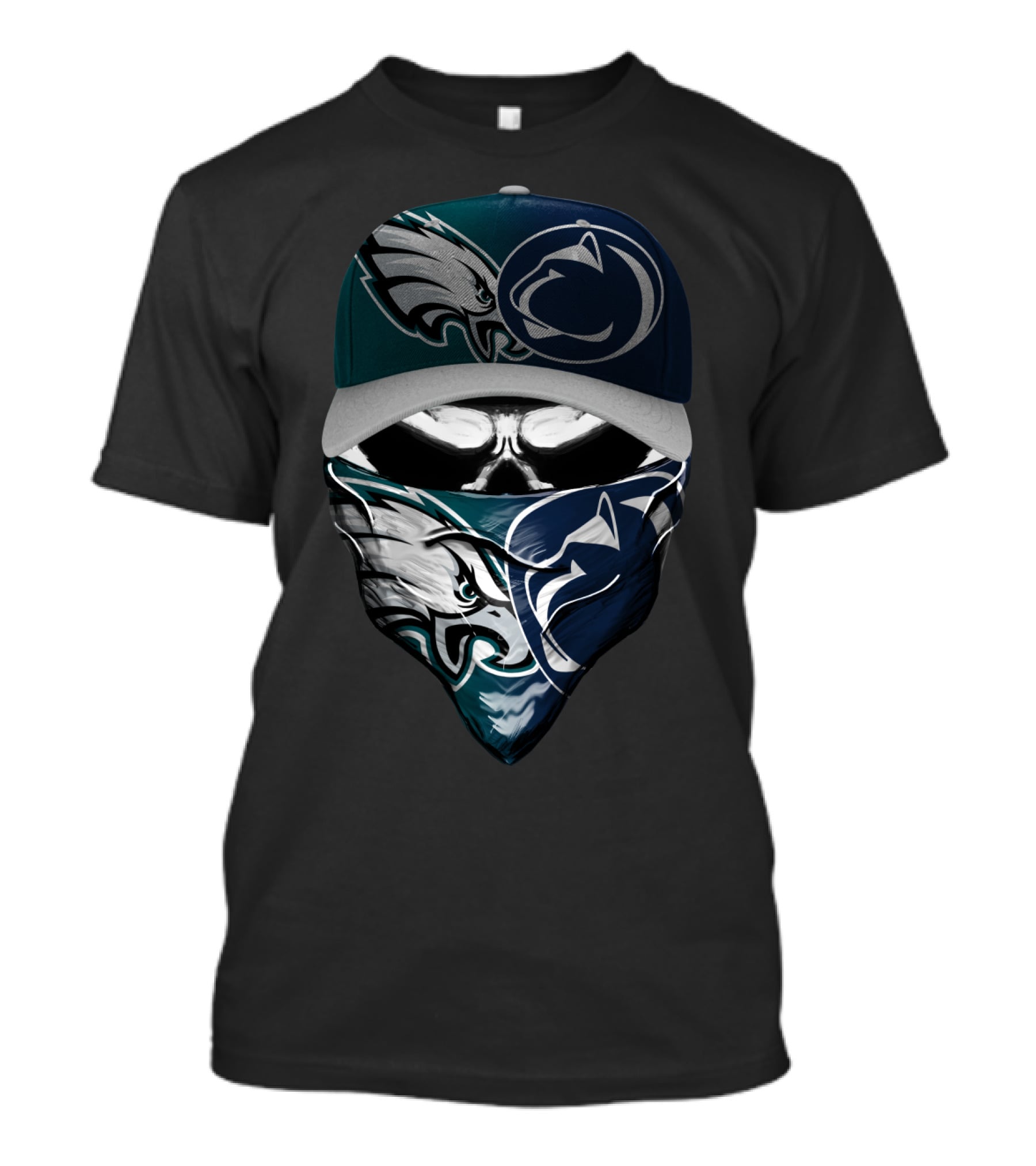 Philadelphia Eagles Penn State Nittany Lions Face Cover Hat T-Shirt