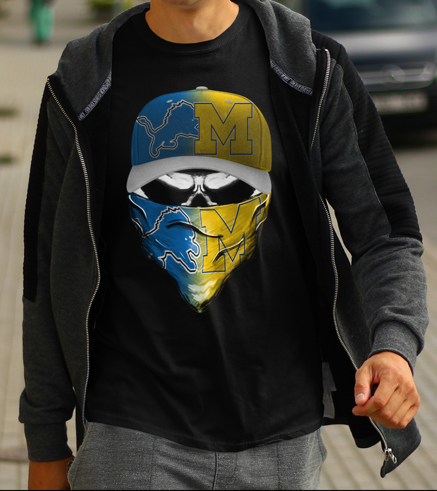 Detroit Lions Michigan Wolverines Skum T-Shirt