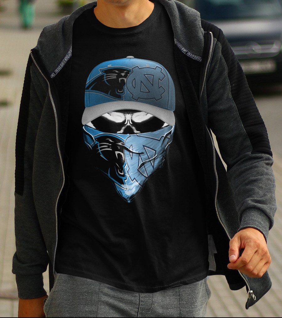 Carolina Panthers North Carolina Tar Heels Skum 087 T-Shirt