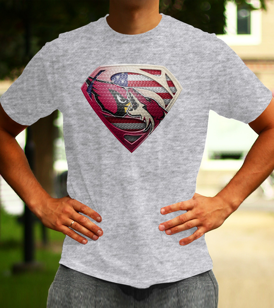 Superman Patriot Razorbacks Shield T-Shirt