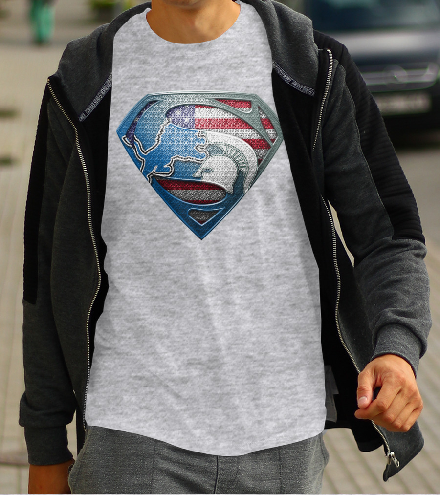 Spartan Superhero American Flag T-Shirt