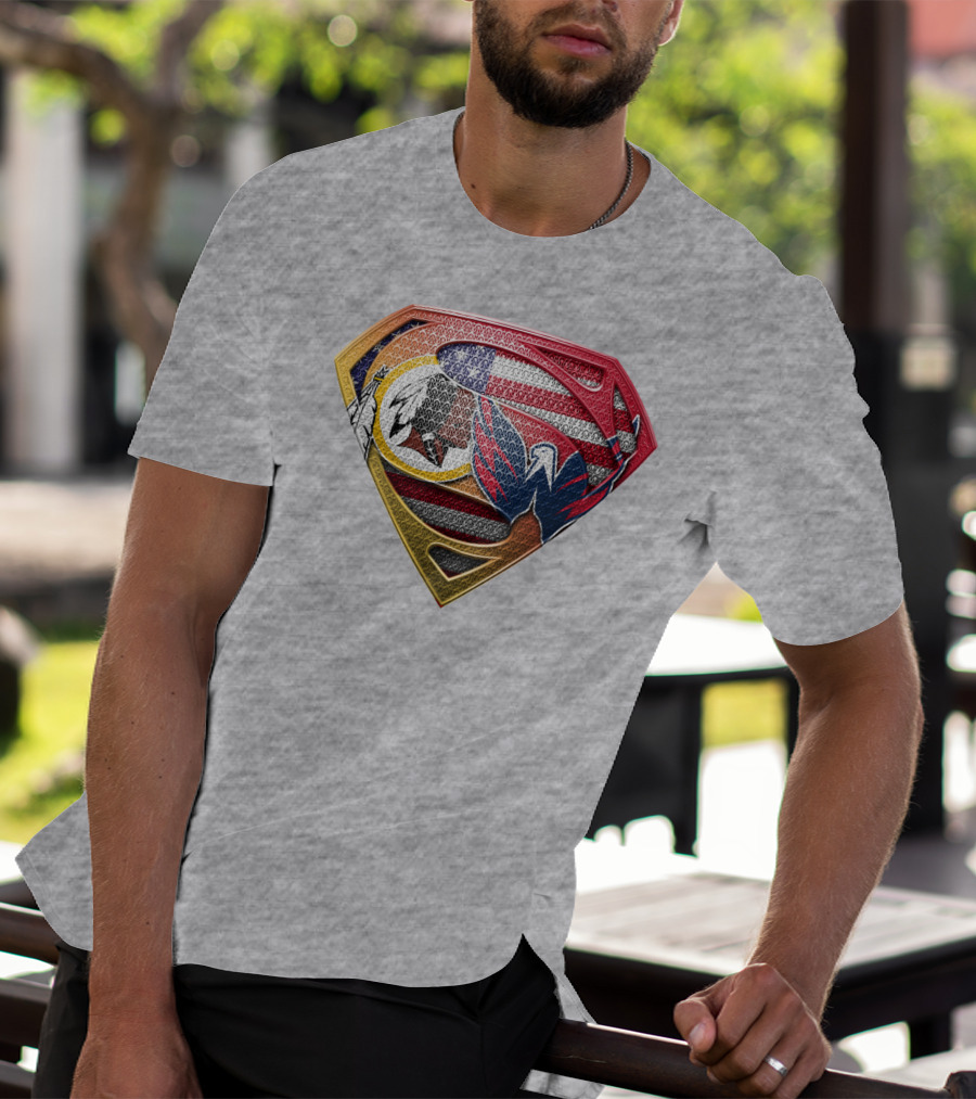 Superman Washington Sports Teams Mashup T-Shirt