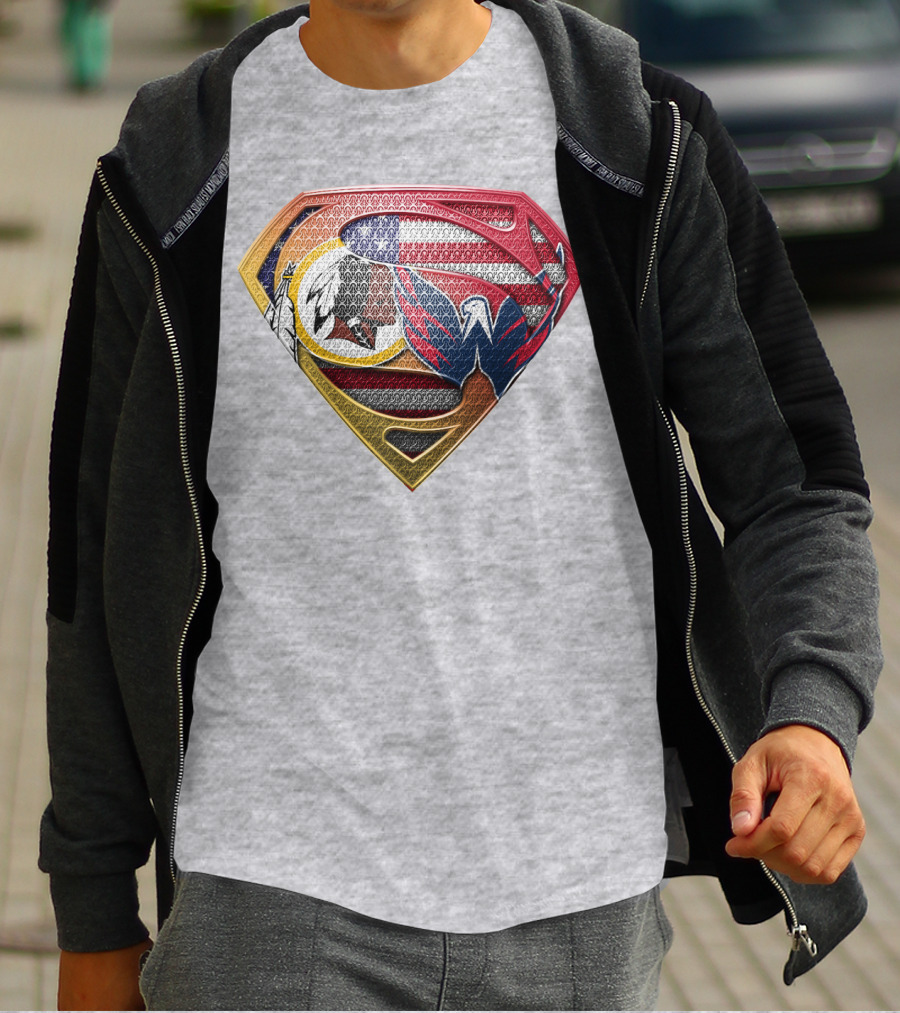 Superman Washington Sports Teams Mashup T-Shirt