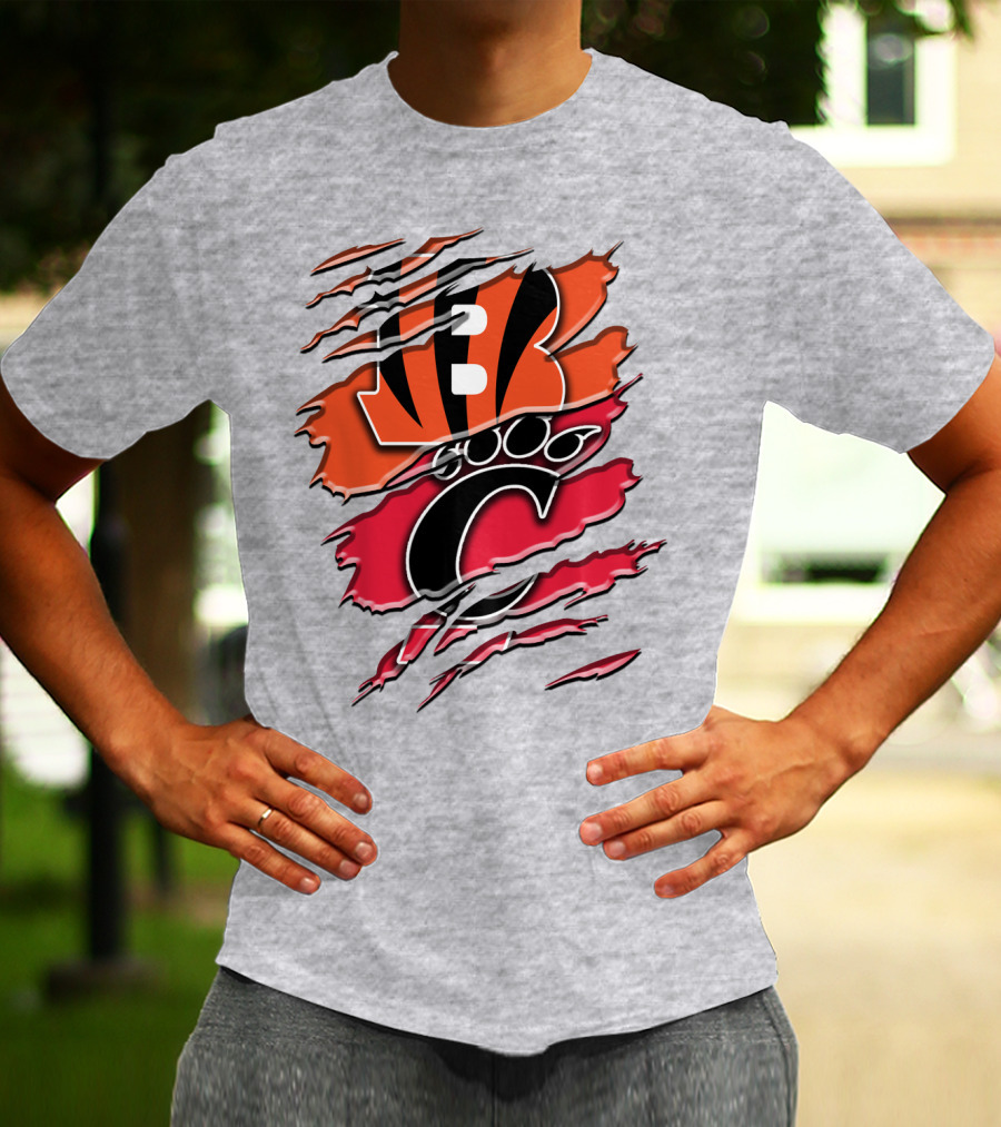 Bengals Bearcats Claw Graphic Rah 011 T-Shirt
