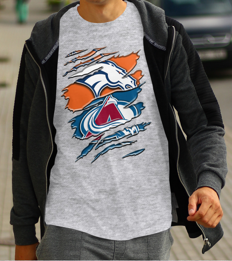 Denver Broncos Colorado Avalanche Rah 016 T-Shirt